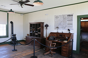 The Station Master's Office at the Kyle Railroad Depot